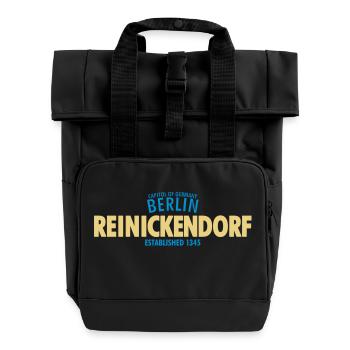 Capitol Of Germany Berlin - Reinickendorf - Rolltop Rucksack mit zwei Griffen - Schwarz - Vorne
