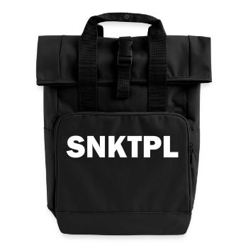 SNKTPL - Rolltop Rucksack mit zwei Griffen - Schwarz - Vorne