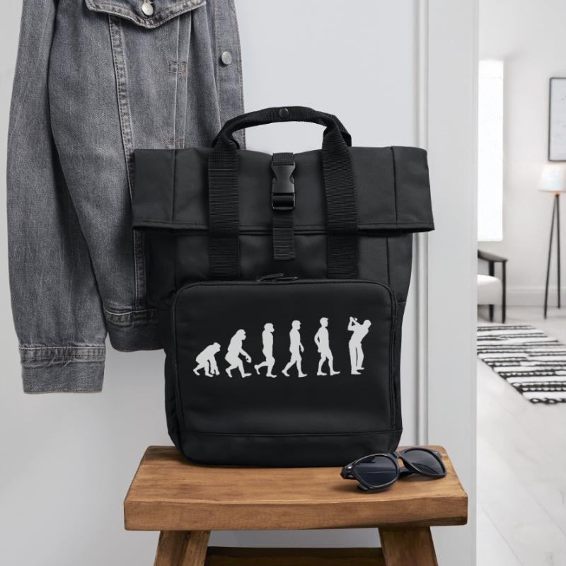 Evolution Golf Sac à dos Roll Top à deux anses