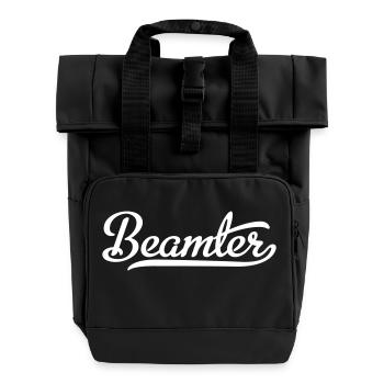Civil servant - Roll Top Backpack with Two Handles - black - Front