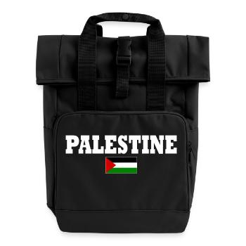 Palestina - Rolltop Rucksack mit zwei Griffen - Schwarz - Vorne