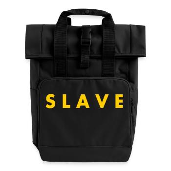 Slave - Rolltop Rucksack mit zwei Griffen - Schwarz - Vorne