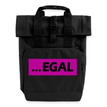 ... EGAL - Rolltop Rucksack mit zwei Griffen - Schwarz - Vorne
