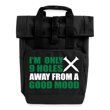 Golfe - Sac à dos Roll Top à deux anses - noir - Devant