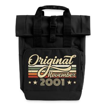 November 2001 Birthday present November 2001 - Roll Top Backpack with Two Handles - black - Front