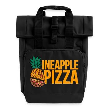 Pizza à l’ananas - Sac à dos Roll Top à deux anses - noir - Devant