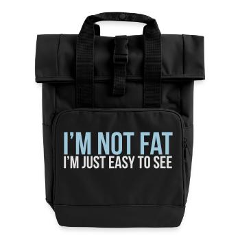 im not fat - Sac à dos Roll Top à deux anses - noir - Devant
