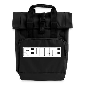 Logo de l’étudiant - Sac à dos Roll Top à deux anses - noir - Devant