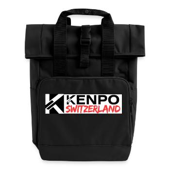Swiss Kenpo Federation - Roll Top Backpack with Two Handles - black - Front