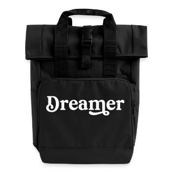 Träumer - Rolltop Rucksack mit zwei Griffen - Schwarz - Vorne
