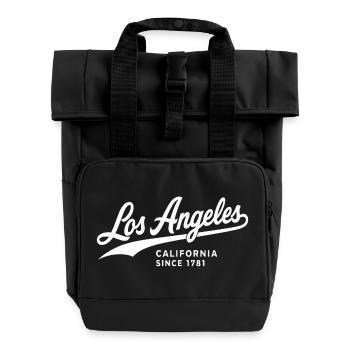 Los Angeles Limited Edition Since 1781 - Rolltop Rucksack mit zwei Griffen - Schwarz - Vorne