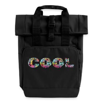 Cool Graffiti - Sac à dos Roll Top à deux anses - noir - Devant