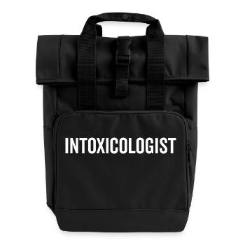 Intoxicologist - Roll Top Backpack with Two Handles - black - Front