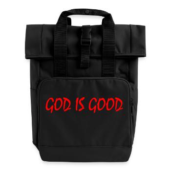 God is good - Sac à dos Roll Top à deux anses - noir - Devant