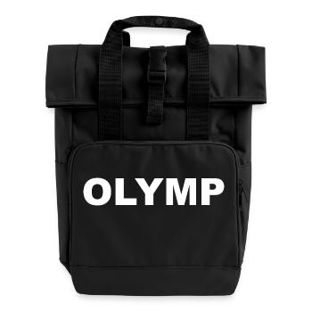 Mount Olympus Mountain of Gods and Powers. Bodybuilder - Roll Top Backpack with Two Handles - black - Front