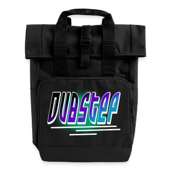 Dubstep - Roll Top Backpack with Two Handles - black - Front