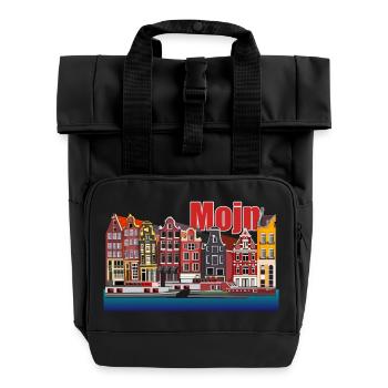 Danemark // Illustration - Sac à dos Roll Top à deux anses - noir - Devant