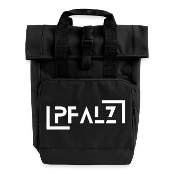 Pfalz - Rolltop Rucksack mit zwei Griffen - Schwarz - Vorne