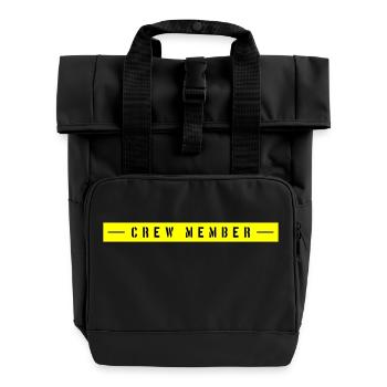 Crew Member - Roll Top Backpack with Two Handles - black - Front
