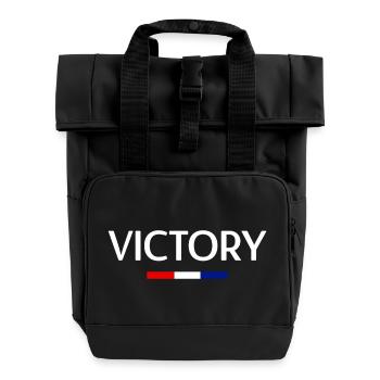 Sieg - Rolltop Rucksack mit zwei Griffen - Schwarz - Vorne