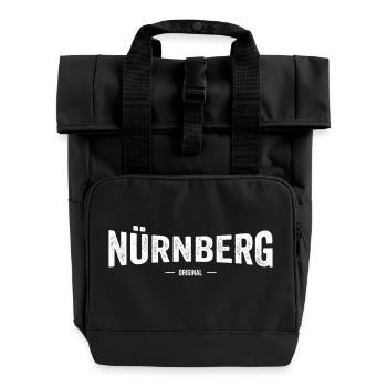 Nürnberg Original - Rolltop Rucksack mit zwei Griffen - Schwarz - Vorne