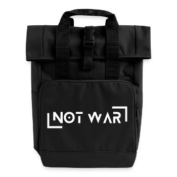 Not War - Rolltop Rucksack mit zwei Griffen - Schwarz - Vorne