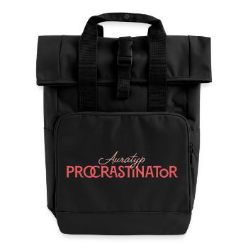 Auratype Procrastinateur - Sac à dos Roll Top à deux anses - noir - Devant