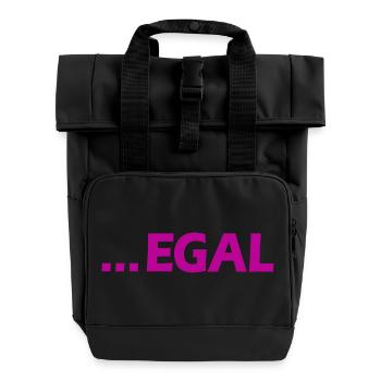 ... EGAL - Rolltop Rucksack mit zwei Griffen - Schwarz - Vorne