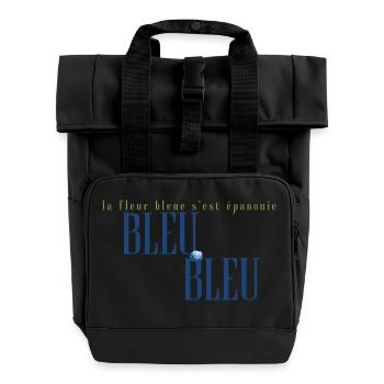 La fleur bleue - Rolltop Rucksack mit zwei Griffen - Schwarz - Vorne