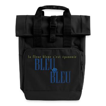 La fleur bleue s’est épanouie - Sac à dos Roll Top à deux anses - noir - Devant