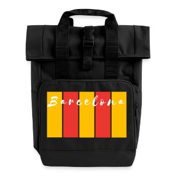 Ville de Barcelone - Sac à dos Roll Top à deux anses - noir - Devant