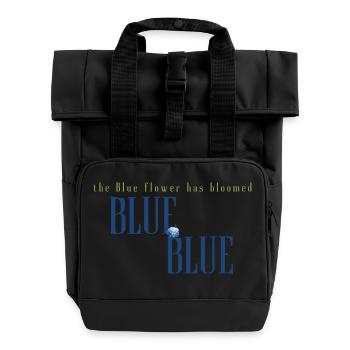 Die blaue Blume - Rolltop Rucksack mit zwei Griffen - Schwarz - Vorne