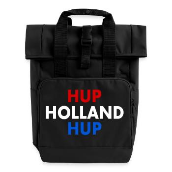 Hup holland hup - Rolltop Rucksack mit zwei Griffen - Schwarz - Vorne