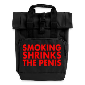 Smoking shrinks the penis - Sac à dos Roll Top à deux anses - noir - Devant