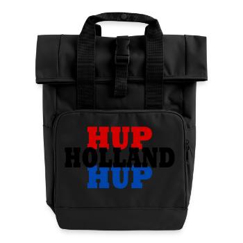 Hup holland hup - Rolltop Rucksack mit zwei Griffen - Schwarz - Vorne