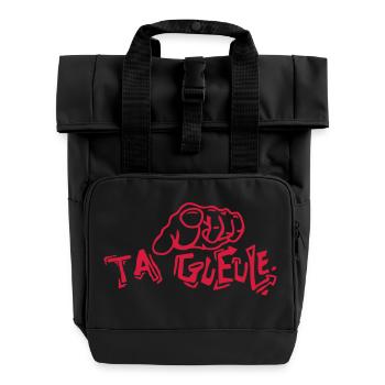 ficken Fingerspitze insulte3 - Rolltop Rucksack mit zwei Griffen - Schwarz - Vorne