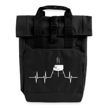 Grill Heartbeat - Roll Top Backpack with Two Handles - black - Front
