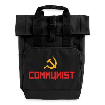 Communist with hammer and sickle - Sac à dos Roll Top à deux anses - noir - Devant