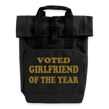 Voted girlfriend of the year - Sac à dos Roll Top à deux anses - noir - Devant