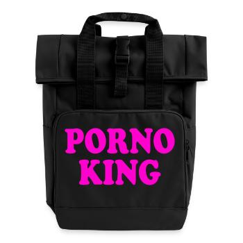 Porno king - Rolltop Rucksack mit zwei Griffen - Schwarz - Vorne