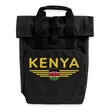 Nairobi Design für Kenia-Liebhaber - Rolltop Rucksack mit zwei Griffen - Schwarz - Vorne