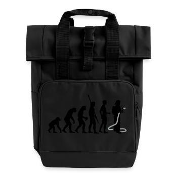 evolution_feuerwehr_b_2c - Rolltop Rucksack mit zwei Griffen - Schwarz - Vorne