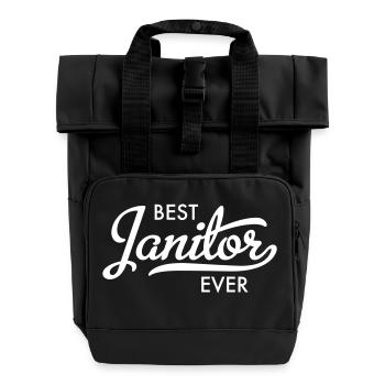 Caretaker - Roll Top Backpack with Two Handles - black - Front