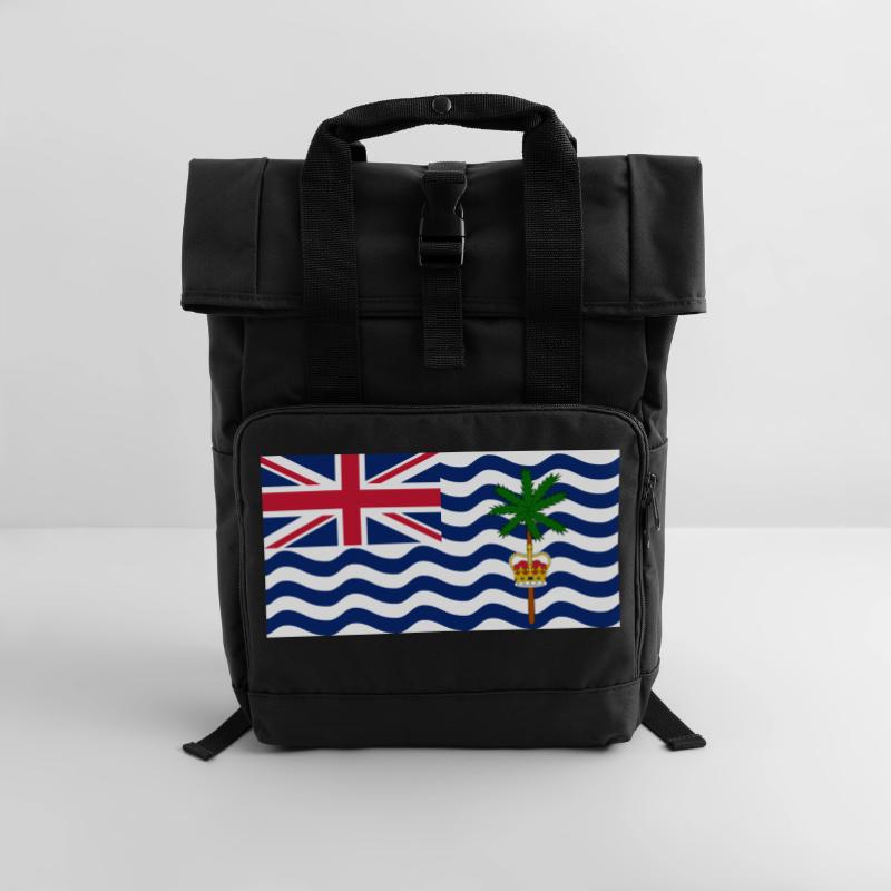 Britisches Territorium im Indischen Ozean Rolltop Rucksack mit zwei Griffen