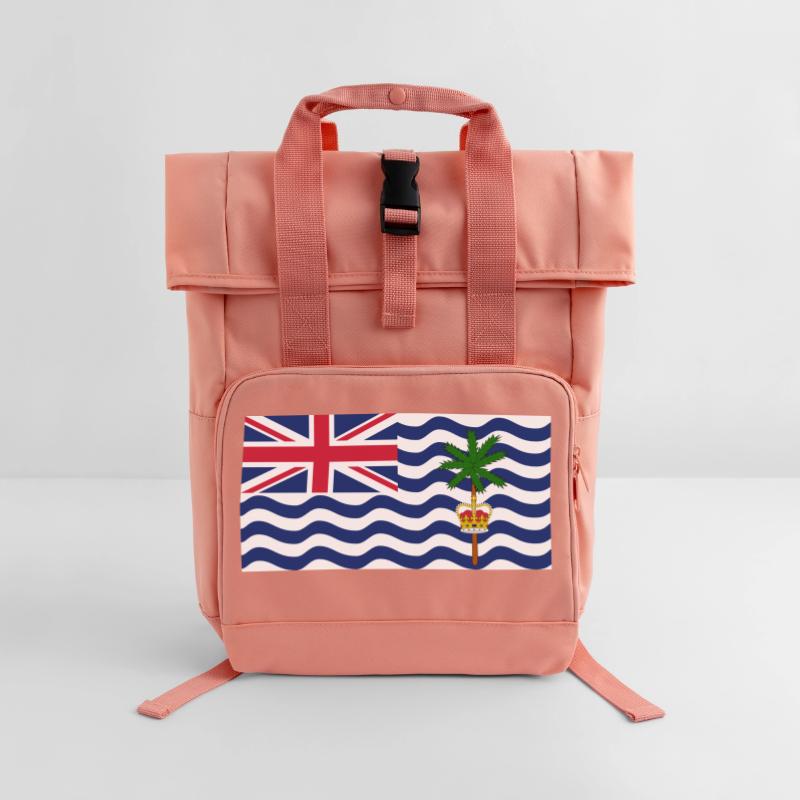 Britisches Territorium im Indischen Ozean Rolltop Rucksack mit zwei Griffen