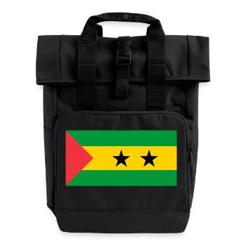 São Tomé-et-Príncipe - Sac à dos Roll Top à deux anses - noir - Devant