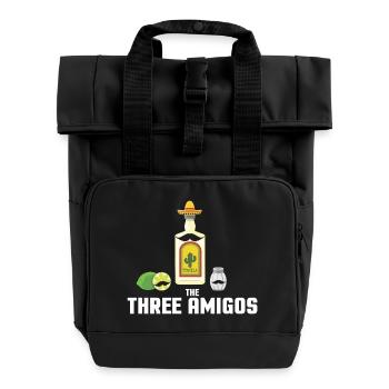 THE THREE AMIGOS - Rolltop Rucksack mit zwei Griffen - Schwarz - Vorne