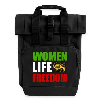 Women life freedom - Sac à dos Roll Top à deux anses - noir - Devant