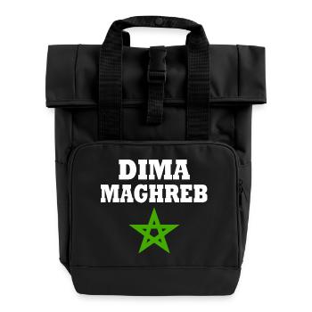 Dima maghreb - Sac à dos Roll Top à deux anses - noir - Devant
