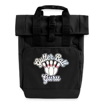 Gutter Ball Guru 12 - Rolltop Rucksack mit zwei Griffen - Schwarz - Vorne